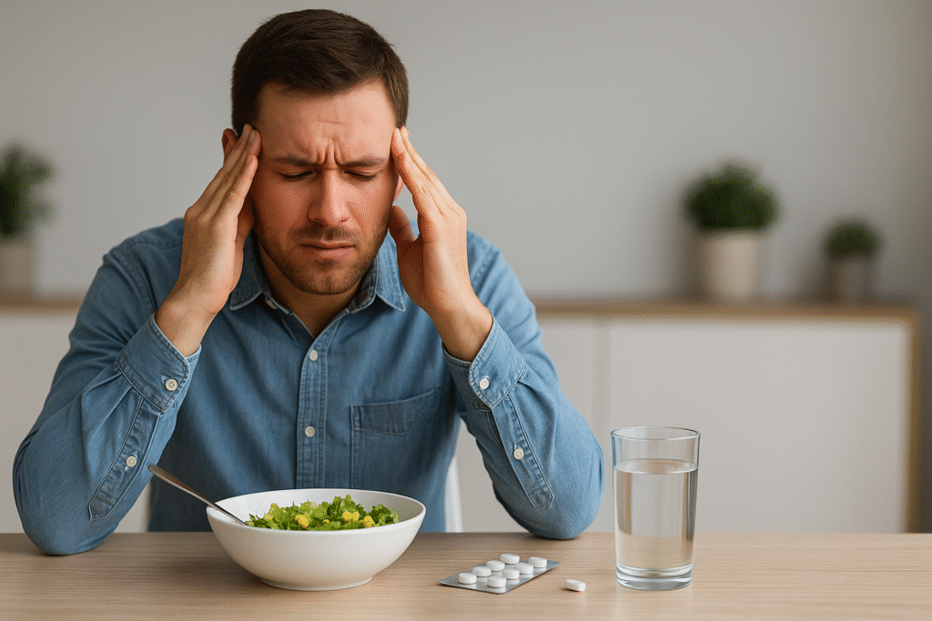 Headache after eating