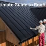 Roofing inspector or "roofing cop" examining a residential roof for fraud or damage claims