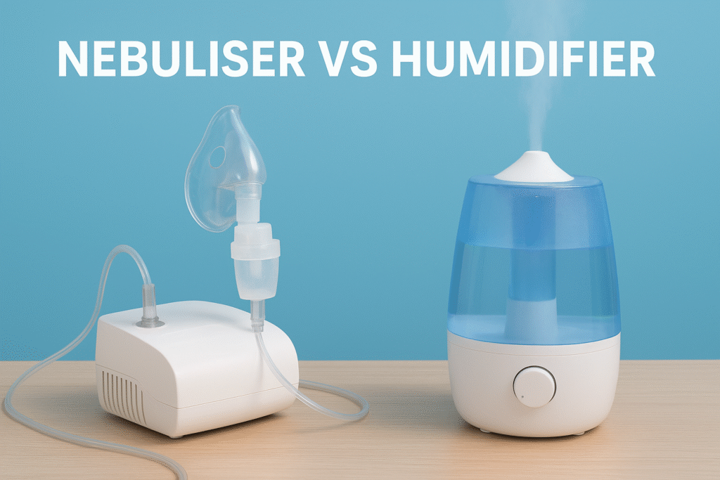 nebuliser vs humidifier medical device comparison