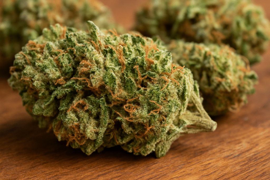 heir heads strain cannabis buds close-up