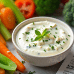Blue cheese dressing nutritional information chart with ingredients