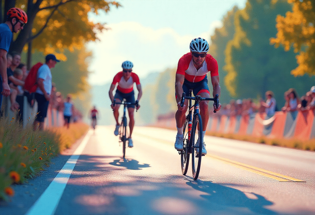 duathlon training plan with cycling and running athletes