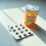 Adderall medication tablets used for ADHD and narcolepsy treatment